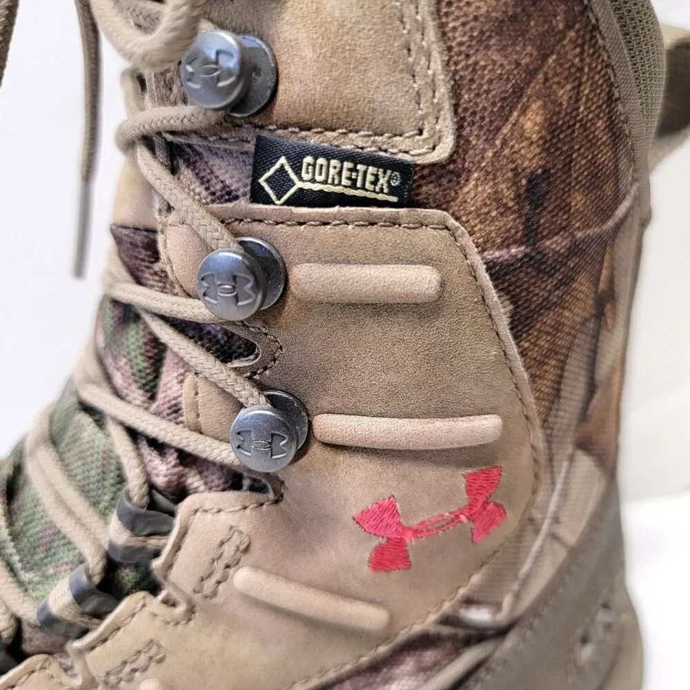 NWT Under Armour Brow Tine Hunting Boots 400g Primaloft Gore-Tex Womens 6 Camo